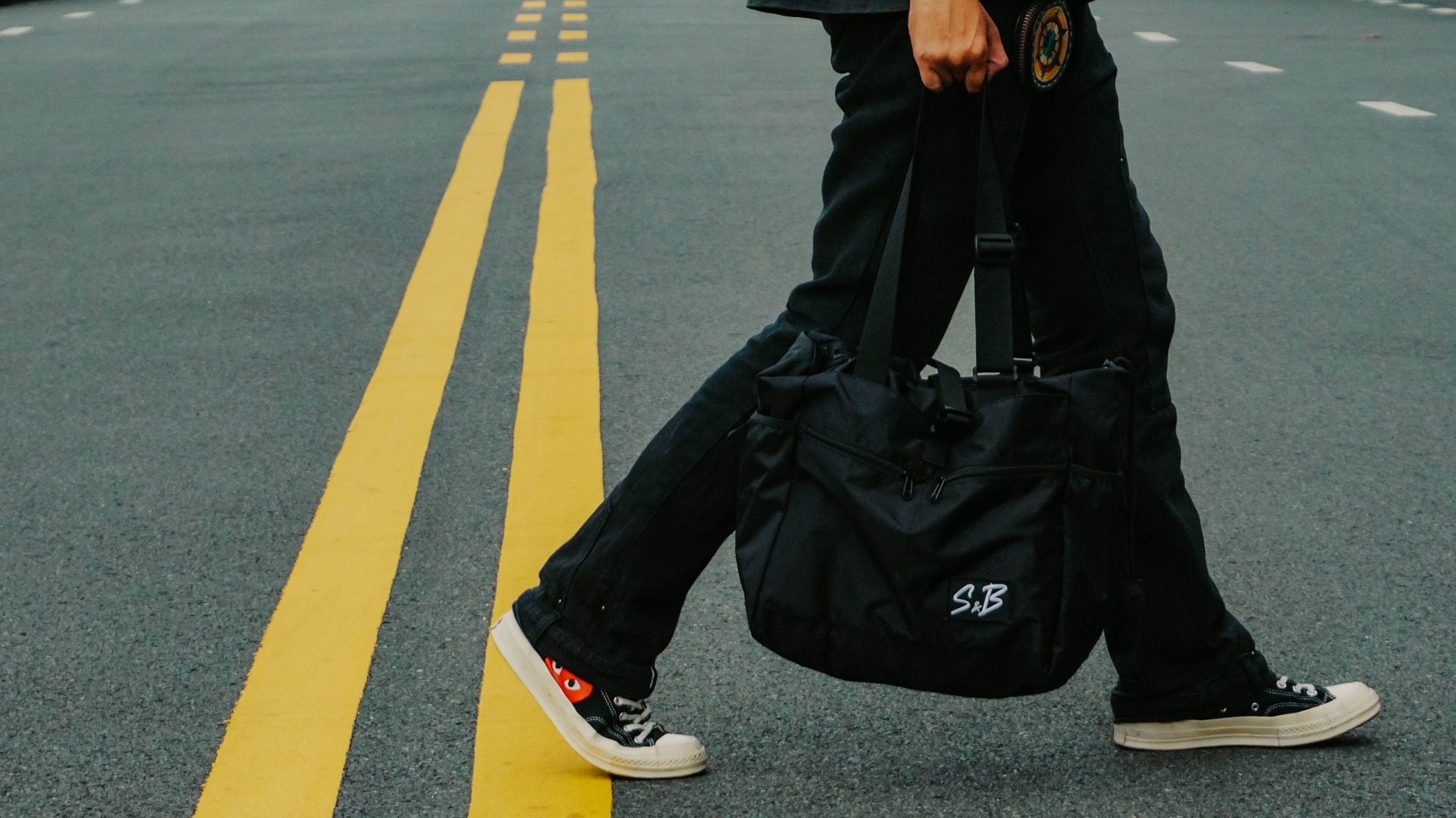 Ultility Tote Bag túi tiện lợi chính hãng thương hiệu S&B màu đen