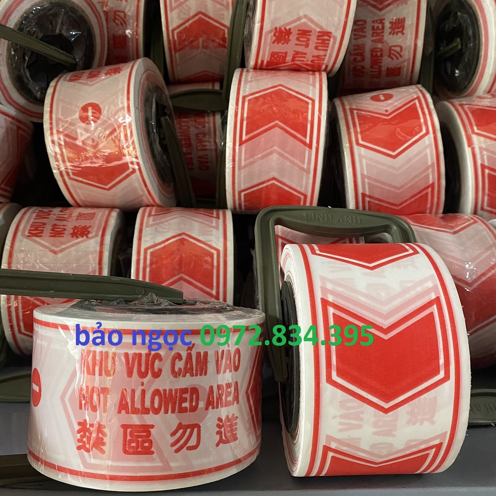 Combo 5 cuộn dây rào cảnh báo,dây cảnh báo khu vực cấm vào,dây rào