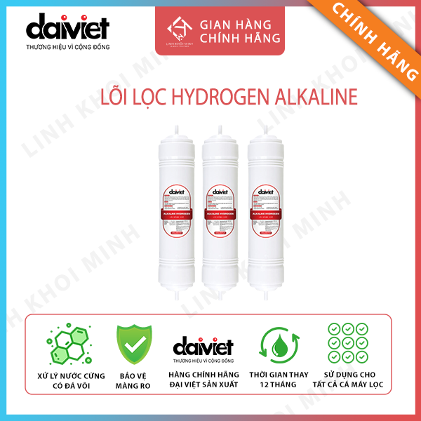 Lõi lọc Hydrogen Alkaline Hàn Quốc - Dùng để nâng cấp lên máy lọc nước Hydrogen, cho máy lọc nước Đại Việt, kangaroo, Karofi, Shunhouse