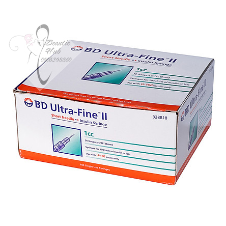 Bơm kim tiêm tiểu đường insuline bd 1cc x 30g hộp 100 cây hàng usa