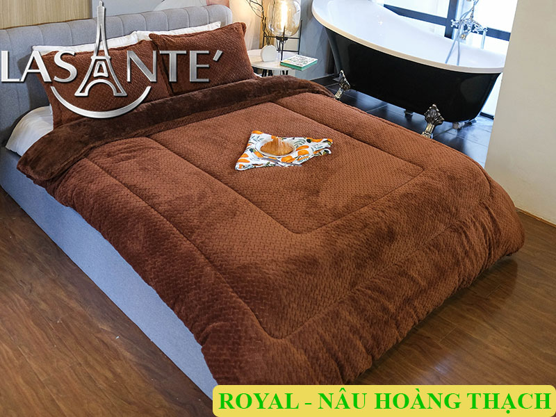 Chăn Lông Cừu Mùa Đông Pháp Lasante kích thước 210*240 bảo hành 2 năm châu âu