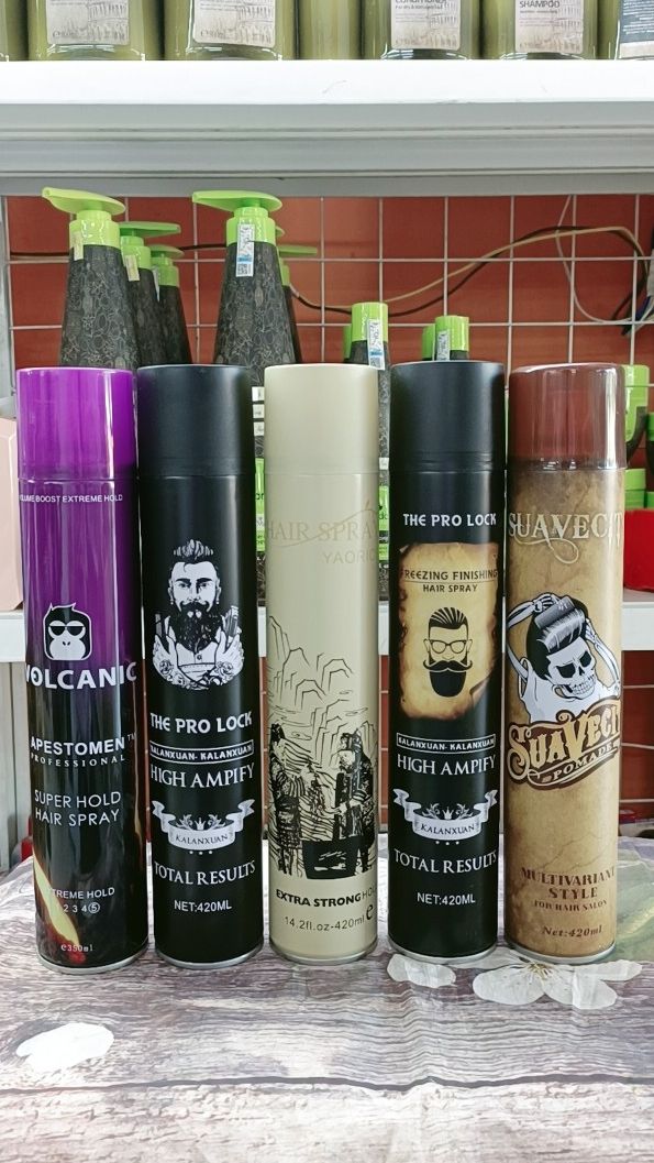 Keo xịt tạo kiểu tóc the pro lock, yaorice, suavecito, volcanic 350ml - 420ml
