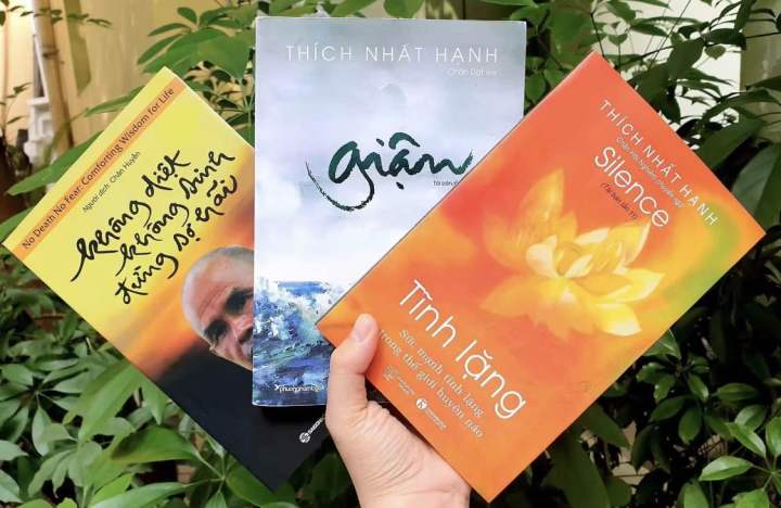 Combo 3 cuốn sách hay nhất của thích nhất hạnh: giận , tĩnh lặng, không diệt không sinh đừng sợ hãi