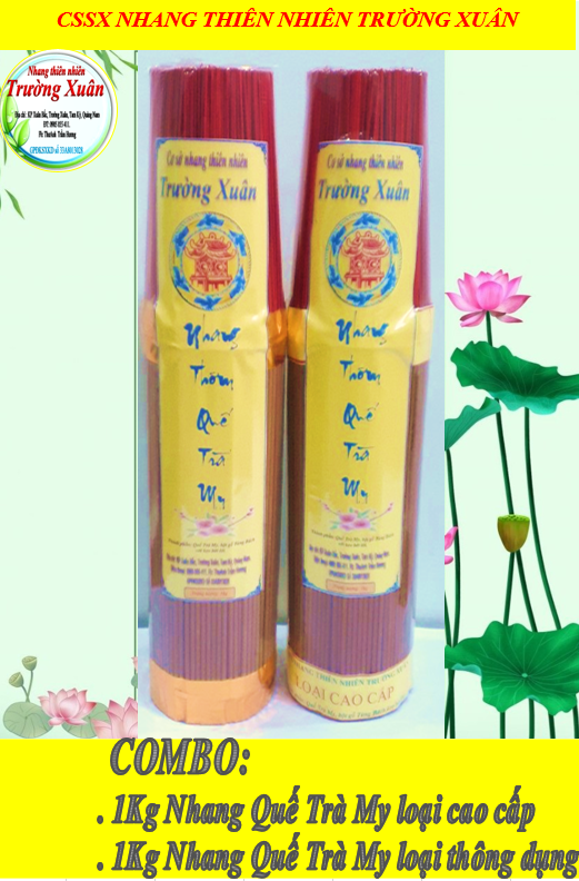 Combo: 1kg nhang quế trà my + 1kg nhang quế trà my _ nhang quế sạch_ nhang không hóa chất
