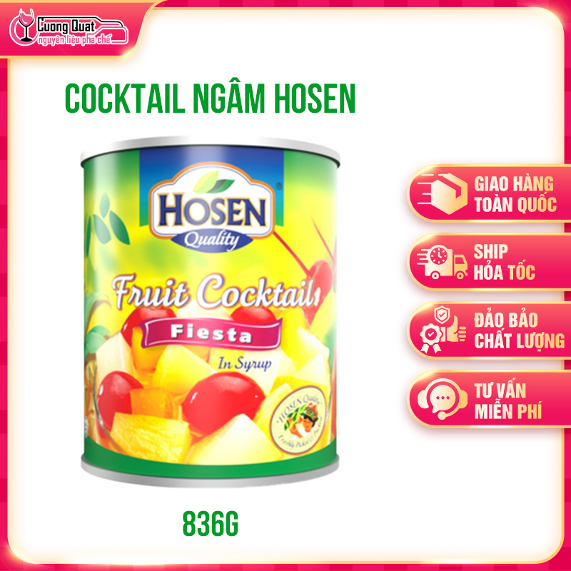 Cocktail Ngâm Nước Đường Hosen 836g
