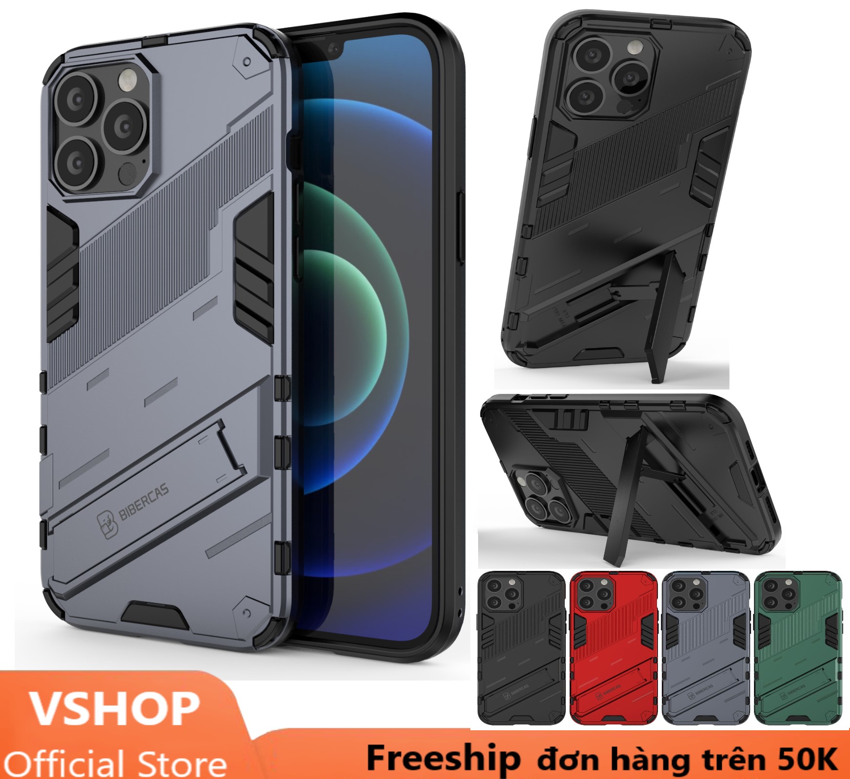 Ốp lưng chống sốc Iphone 13 Promax/13 Pro/ iPhone 13 Ironman Ver5 chống xem video 2 chiều bảo vệ cam cao cấp