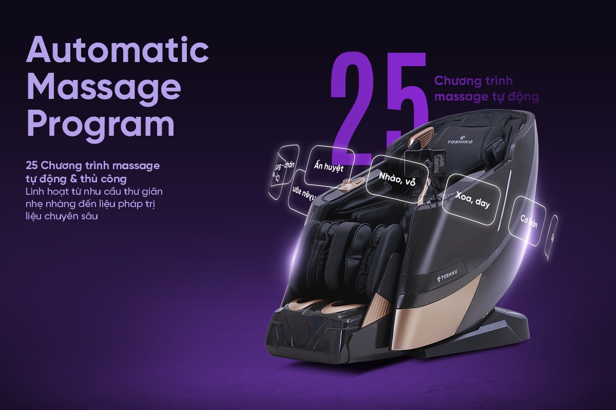 Ghế massage trị liệu toàn thân Toshiko T96 cao cấp
