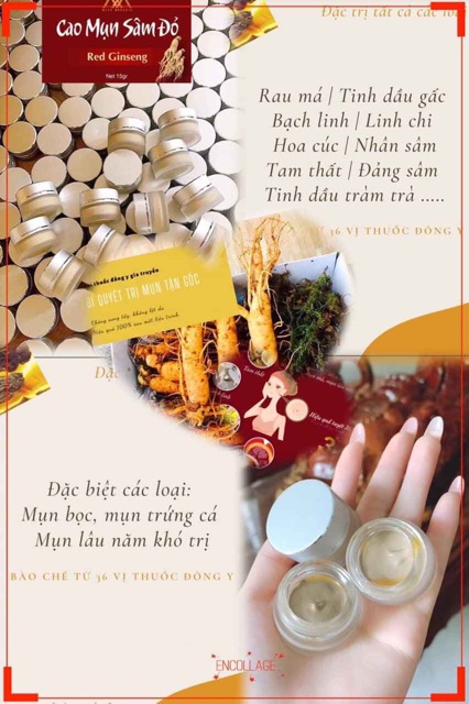 cao mụn sâm đỏ hết mụn bọc mụn ẩn mụn đầu đen mụn dị ứng