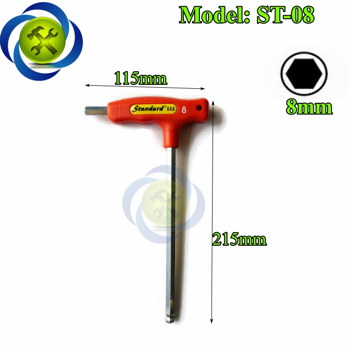 Lục giác bi chữ t 8mm standard st-08