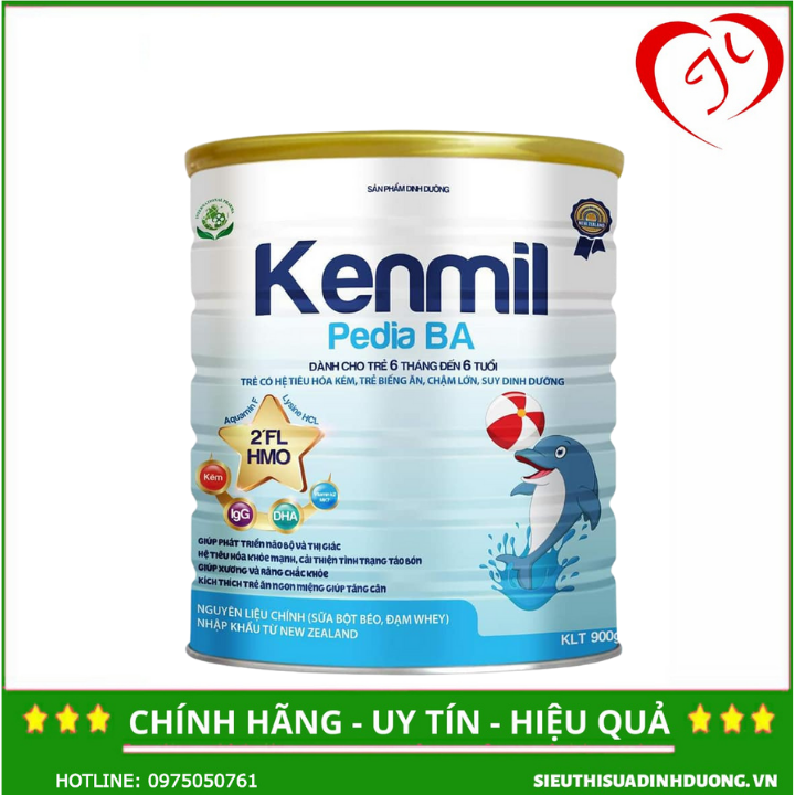 [CHÍNH HÃNG] Sữa Kenmil Pedia BA 900g | CHO TRẺ NHẸ CÂN BIẾNG ĂN TỪ 6 THÁNG - 6 TUỔI