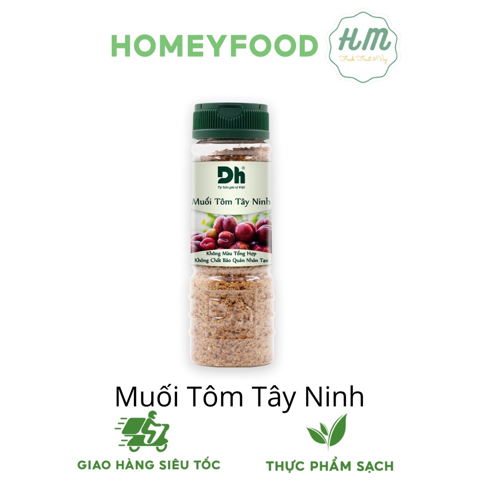 Muối Tôm Tây Ninh chấm Hoa quả DH Foods - hũ 60gr