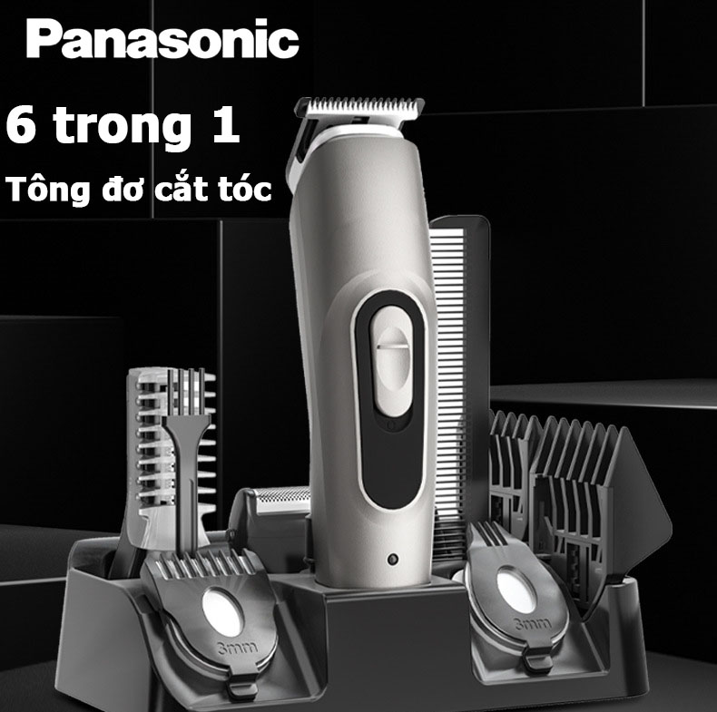 Panasonic Tông đơ cắt tóc nam cao cấp,Tông đơ cắt tóc đa năng 6 trong 1，Tông đơ cắt tóc hớt tóc gia đình trẻ em không dây chuyên nghiệp，Tông đơ cắt tóc trẻ em