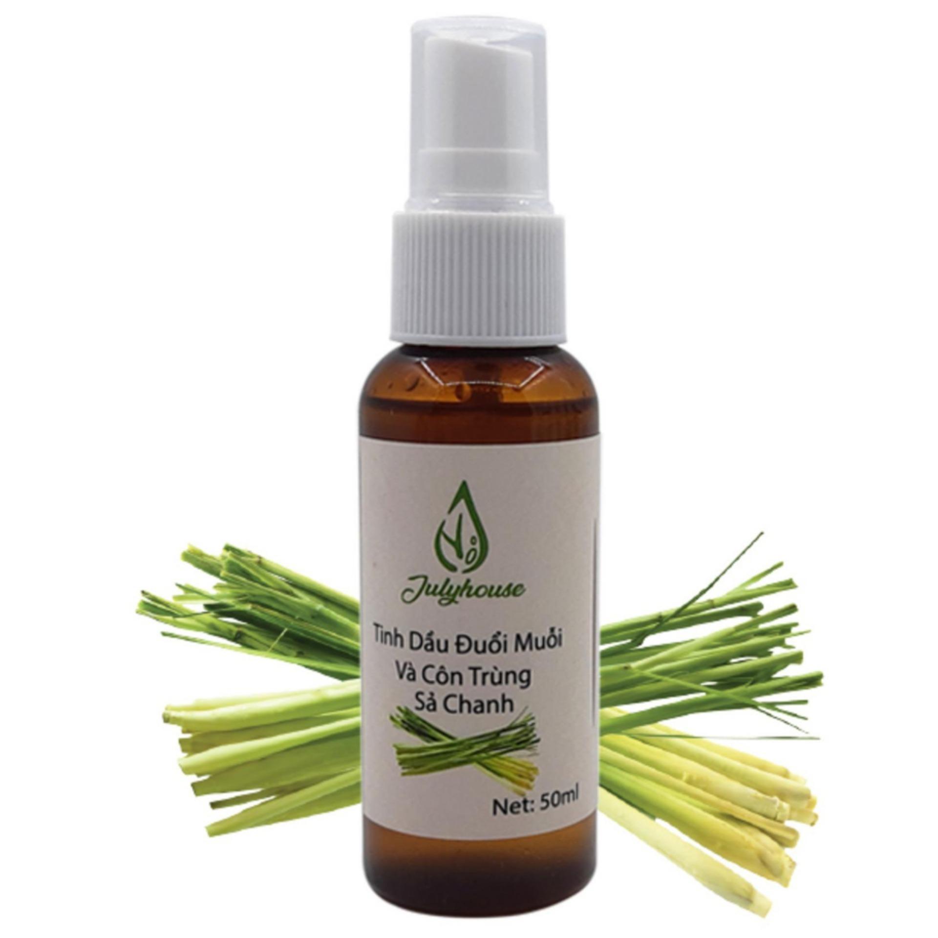 Bình xịt đuổi muỗi tinh dầu Sả Chanh  Cho Phòng Ngủ Bé Yêu Julyhouse 50ml