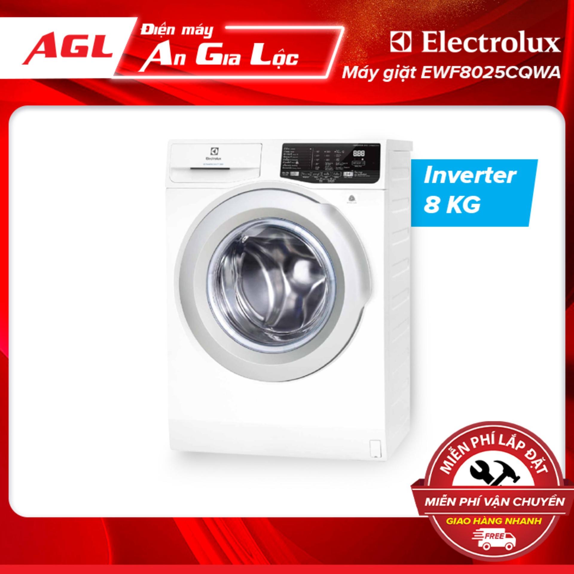 Máy giặt Electrolux Inverter 8 kg EWF8025CQWA, inverter tiết kiệm điện-Bảo hành 2 năm