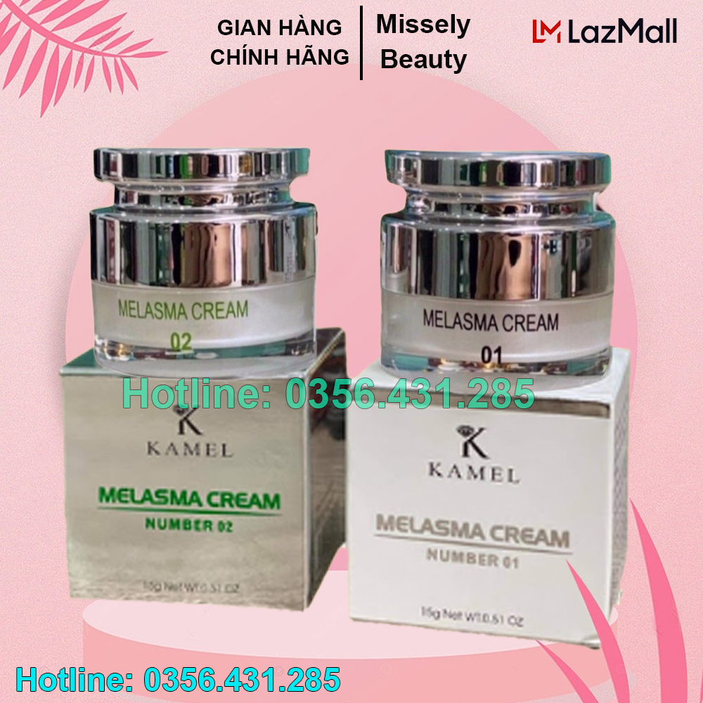 Bộ Ức Chế Nám Tại Nhà Cho Da Yếu Karmel Melasma Cream Combo 2 Lọ 15g