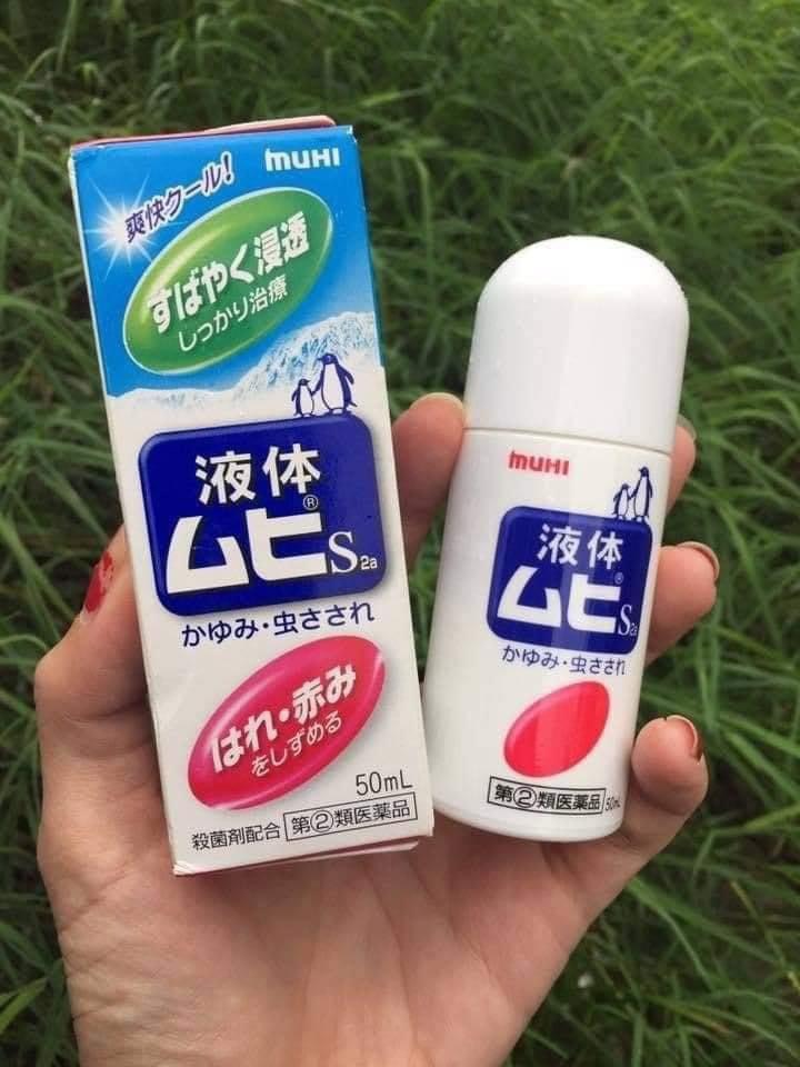 Bôi muỗi dạng lăn Muhi ngăn ngừa muỗi đốt và côn trùng cắn 50ml nội địa Nhật Bản
