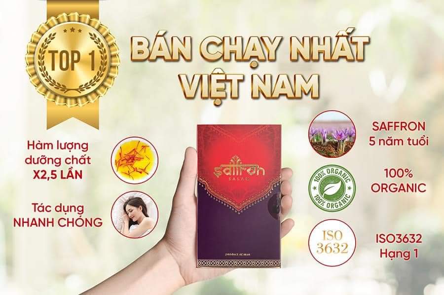 Saffron việt nam nhụy hoa nghệ tây chính hãng tặng trà hoa cao cấp giúp ngủ ngon, đẹp da, tăng sức đề kháng, giảm nám