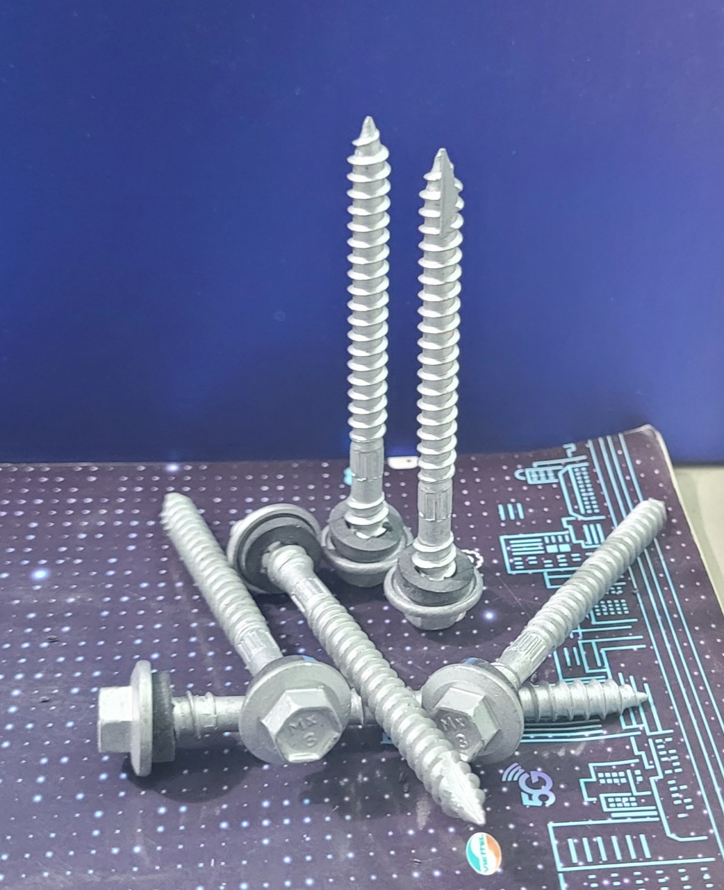Vít bắn gỗ mạ kẽm 12-11x68 mm - vít mạ kẽm cao cấp