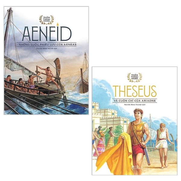 Fahasa - Combo Sách Hay Thần Thoại Vàng: Aeneid - Những Cuộc Phiêu Lưu Của Aeneas + Theseus Và Cuộn Chỉ Vàng Ariadne