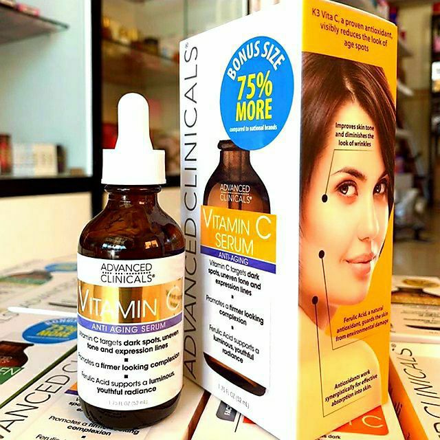 Serum Vitamin C Advanced Clinicals Mỹ Có Bill
