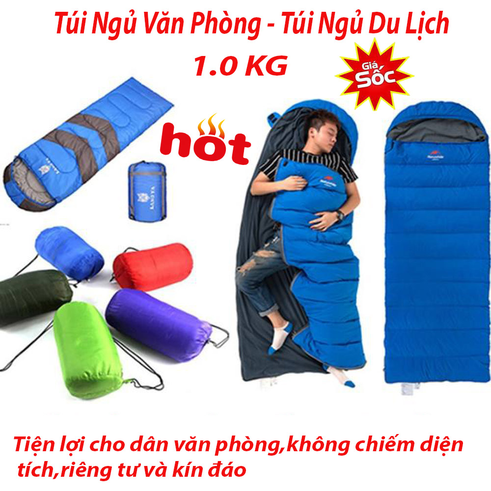 Túi ngủ văn phòng Túi ngủ du lịch Túi ngủ cắm trại Túi ngủ du lịch Túi ngủ mùa Đông Túi ngủ 2 lớp cao cấp tiện lợi đa năng