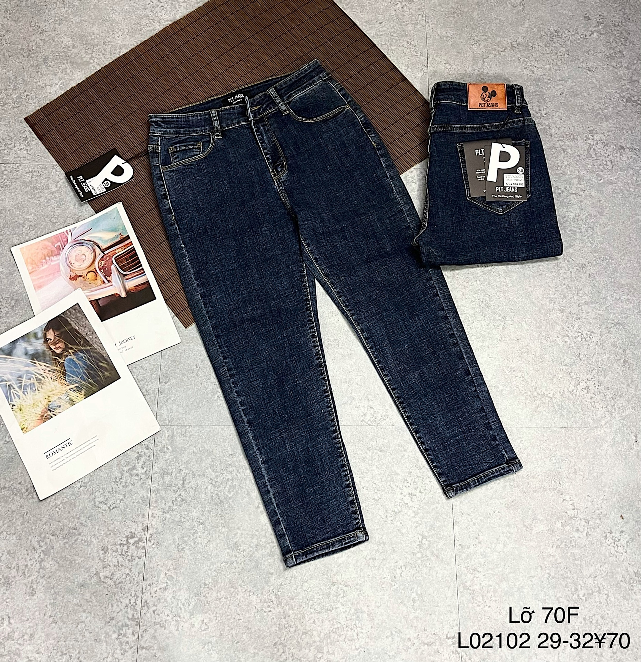 [HCM]Quần jeans nữ lửng 70cm size đại 29-32/ quần jeans nữ big size lỡ 70F/ L0210x