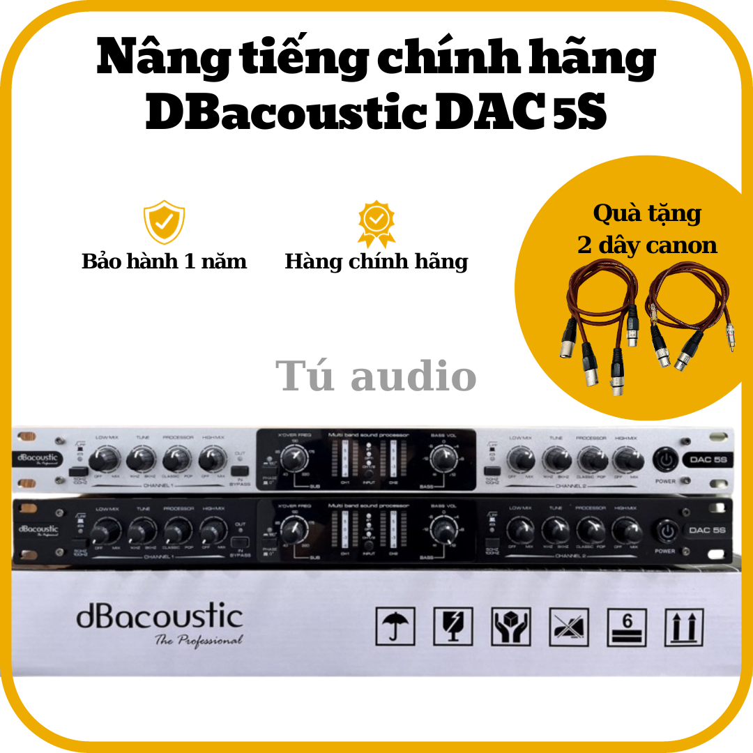 Máy nâng tiếng dB acoustic DAC 5S tích hợp giải mã DAC và bluetooh.Hàng chính hãng - tặng kèm dây canon.