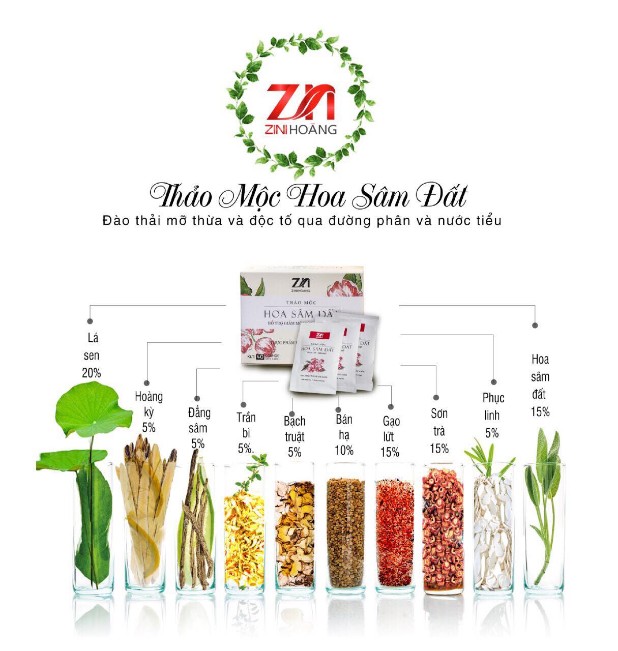 🍀Hộp 40 viên🍀 Hoa Sâm Đất Giảm cân hiệu quả từ bên trong, loại bỏ mỡ thừa
