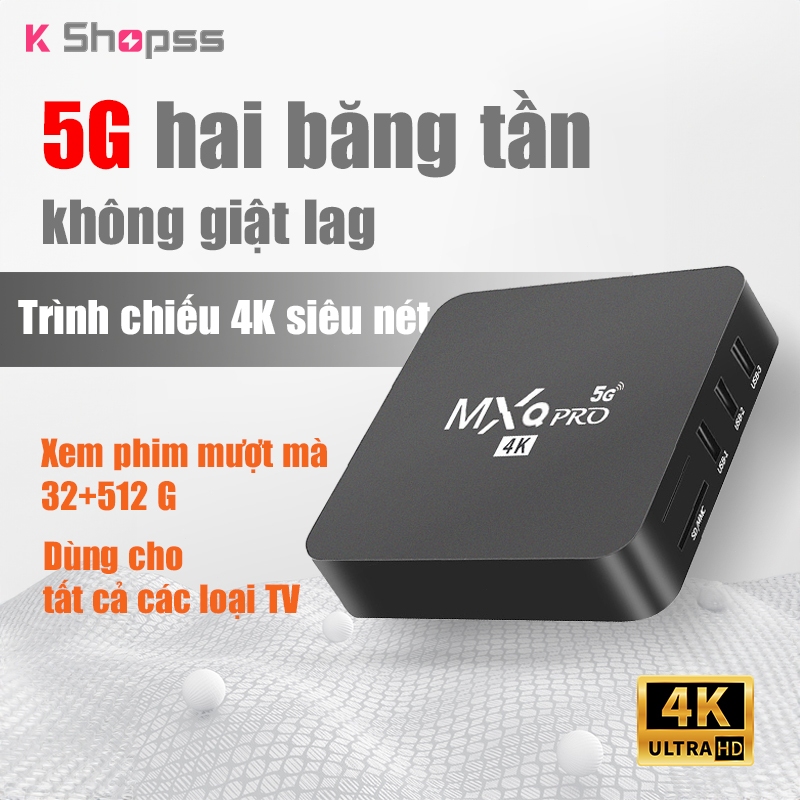 TV box Android Tín hiệu 4K HD 5Gwifi để xem TV miễn phí hỗ trợ tất cả Android APP Hỗ trợ truyền màn hình di động lên TV
