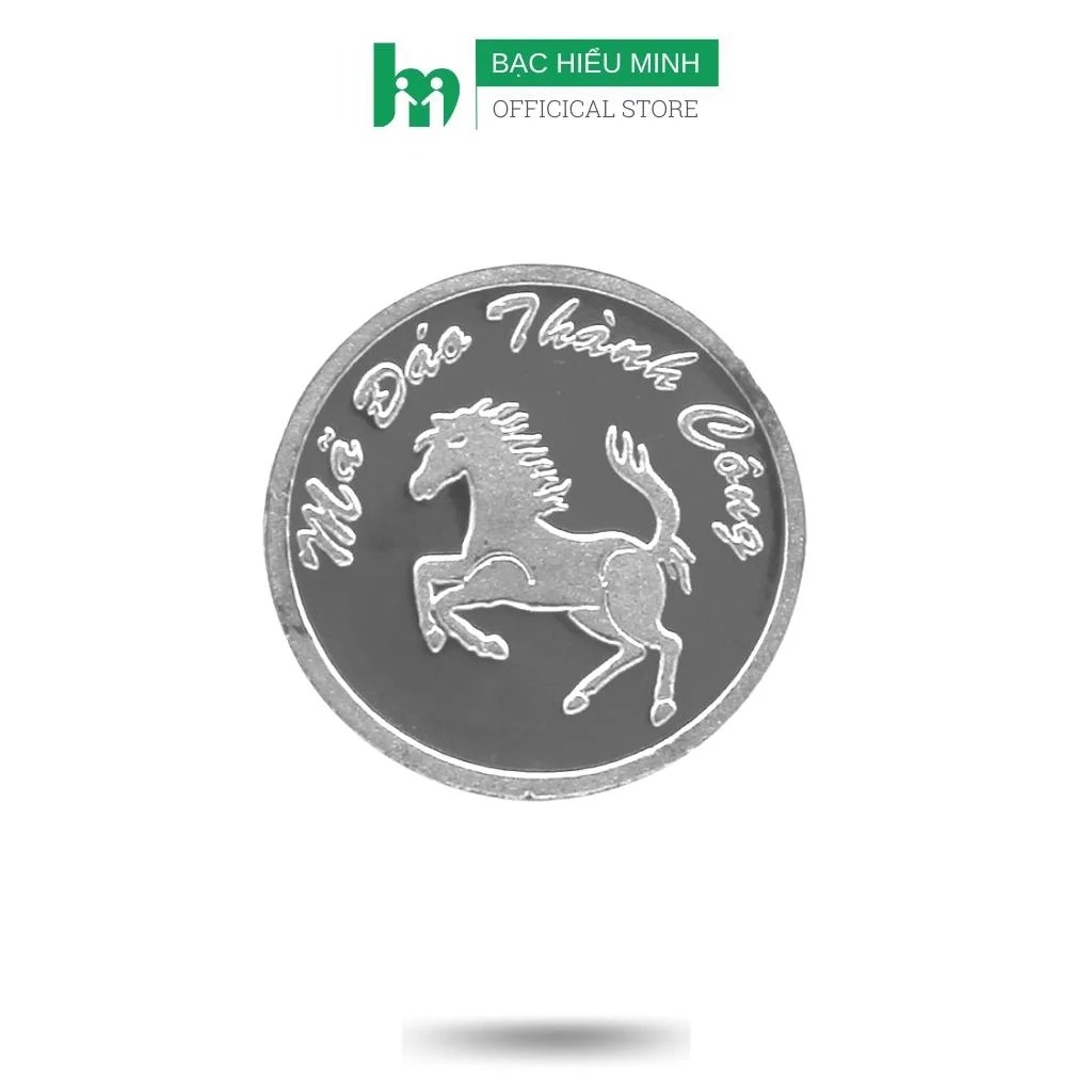 Đồng xu đánh gió, cạo gió bạc hiểu minh xdg4s con ngựa loại to bạc nguyên chất bảo hành vĩnh viễn