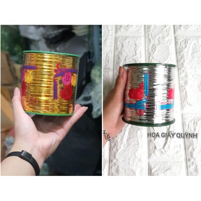 Cuộn dây kẽm dẹp cột nơ , bó hoa....