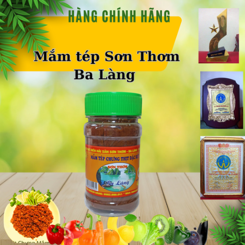 Mắm tép mắm tép chưng thịt SƠN THƠM ba làng thanh hóa nguyên liệu làm thịt chưng mắm tép loại đặc biệt 400g