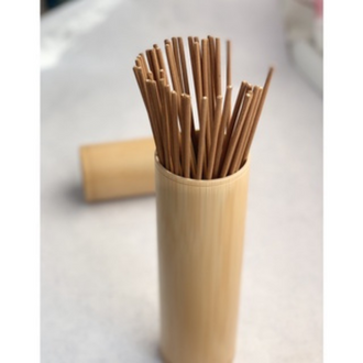 Ống đựng nhang bằng gỗ tre 42cm