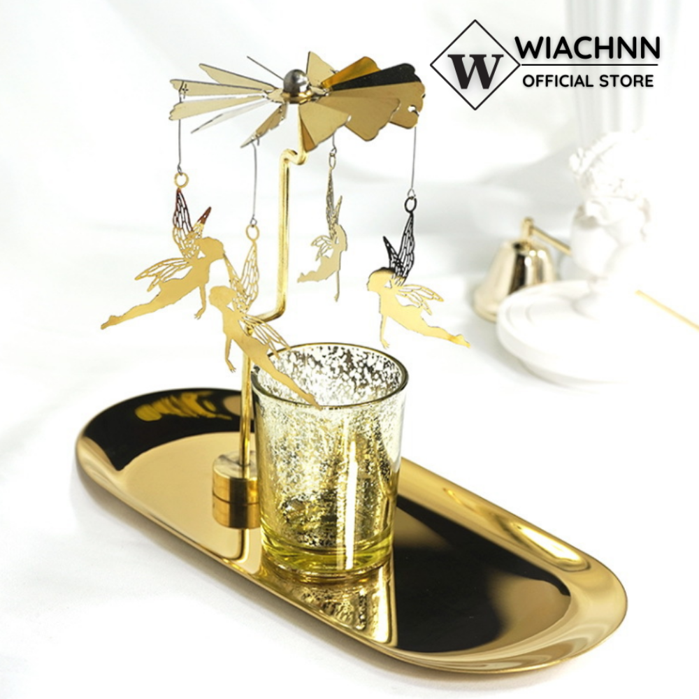 Bộ chong chóng trang kèm khay nến thơm decor trang trí
