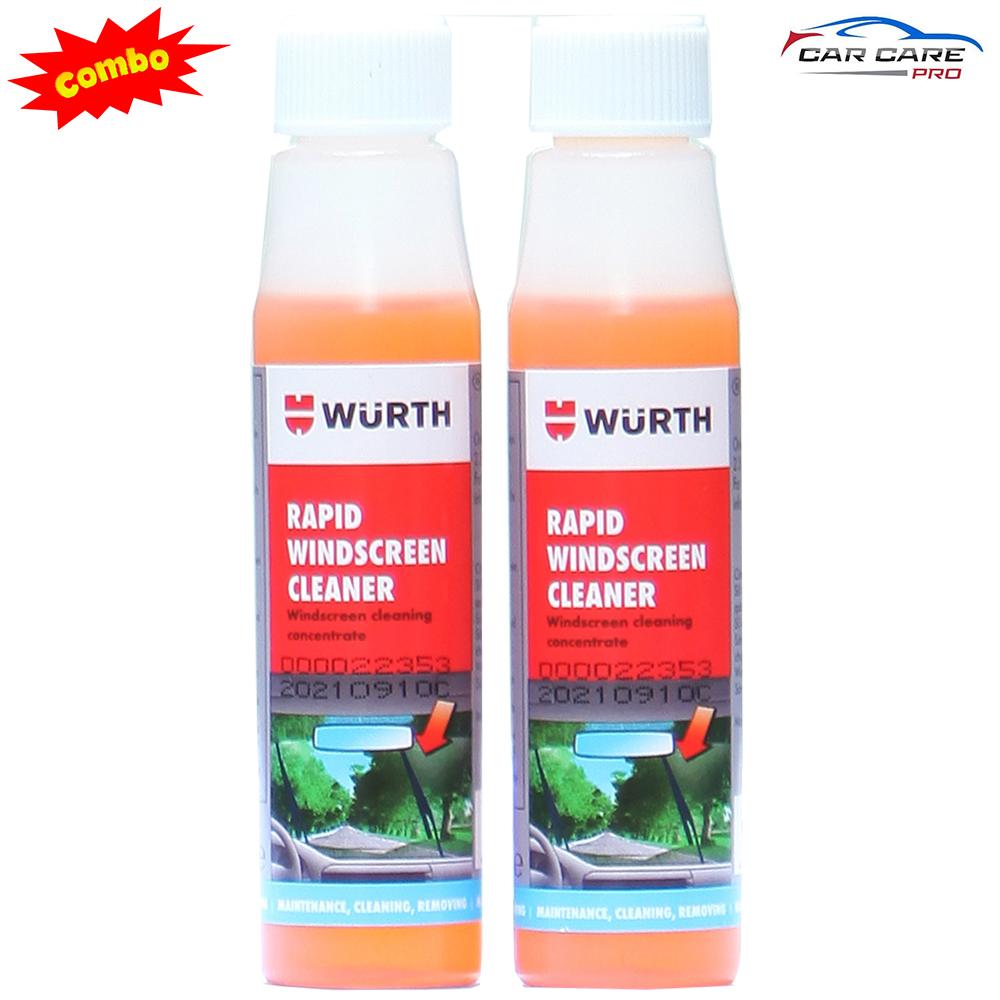 Bộ 2 Chai Nước Rửa Kính Lái Chắn Gió Wurth Windscreen Cleaner 32ml