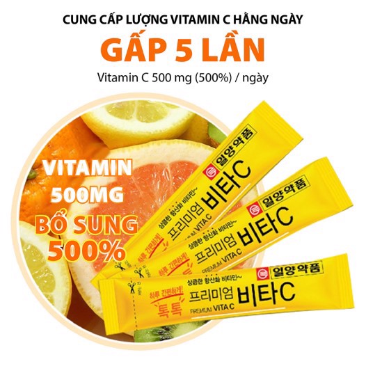40 gói Bột uống vitamin C GOINBE cao cấp 500mg chống oxy hóa, nâng cao sức đề kháng, làm đẹp da