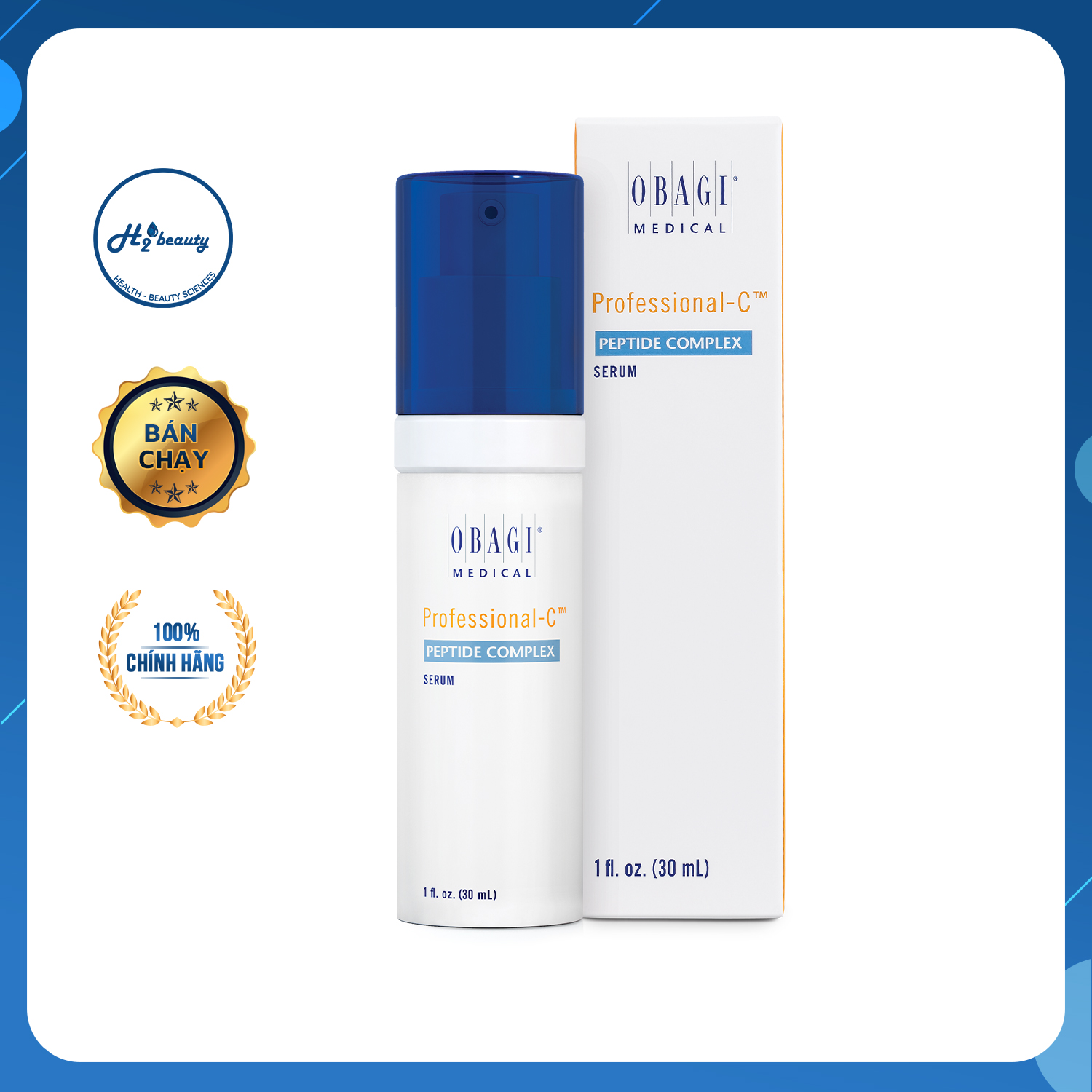 [HCM]C PEPTIDE OBAGI  Serum Obagi Professional-C Peptide Complex Chống Lão Hóa Cho Da Nhạy Cảm Duy Trì Làn Da Săn Chắc Căng Mịn Trẻ Đẹp Từ Bên Trong - Lọ 30ml