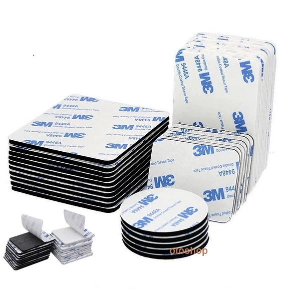 Bộ 10 miếng dán keo 2 mặt 3m 9448a