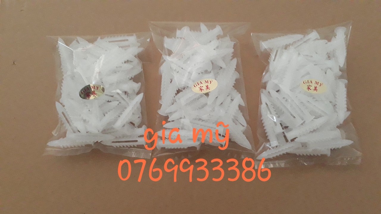 [HCM]tắc kê nhựa đóng tường (Nhiều kích thước lựa chọn) túi 100gram .gia mỹ