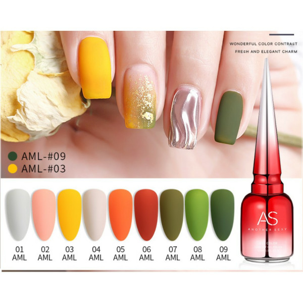 Sơn gel as mã aml 15ml - chai đỏ