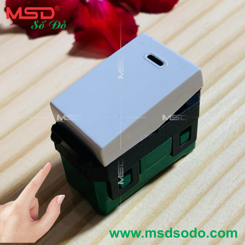 [HCM]HẠT CÔNG TẮC ĐIỆN 1 CHIỀU - 16A/250V - SERIAL MSD-TH
