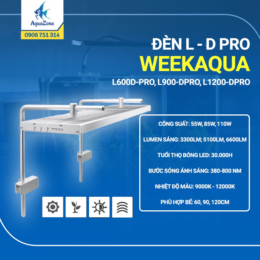 Đèn led thủy sinh week aqua l - d pro series