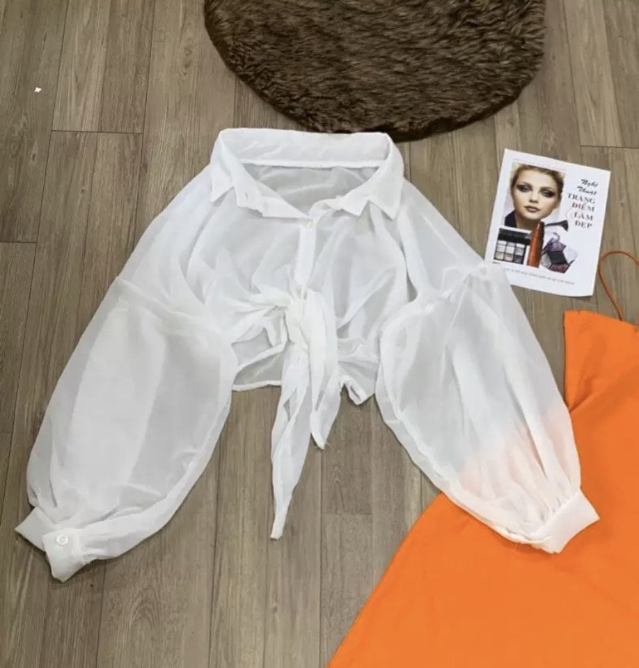 [HCM]SALE!! Áo sơ mi voan kiểu khoác ngoài form rộng thời trang hot trend trẻ trung năng động có size to 70kg