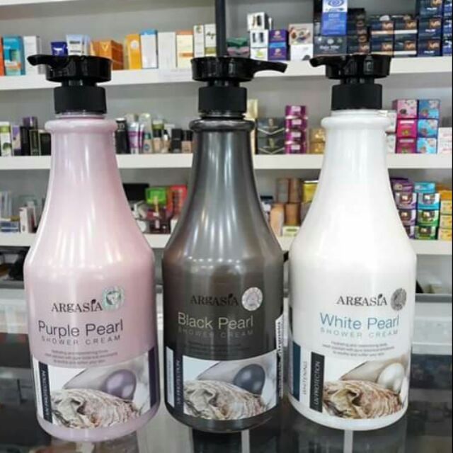Sữa tắm tinh chất ngọc trai Argasia Pearl Shower Cream 1100ml