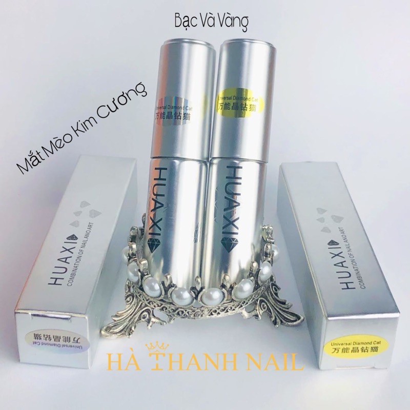 Top mắt mèo kim cương huaxi 9d , sơn gel mắt mèo kim cương huaxi