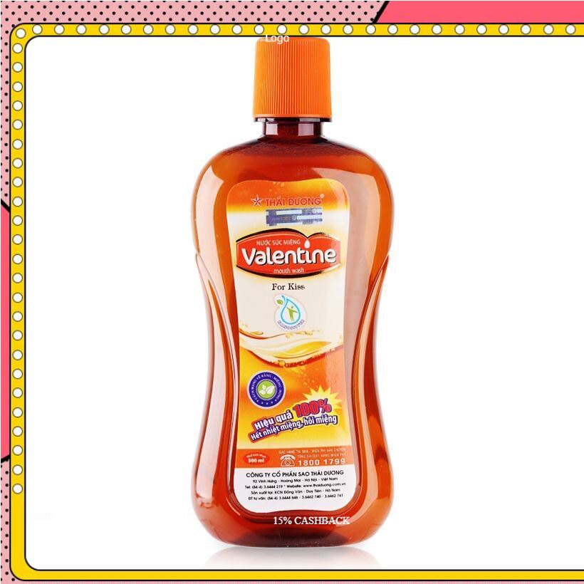 Nước súc miệng valentine 500ml - Sao Thái Dương