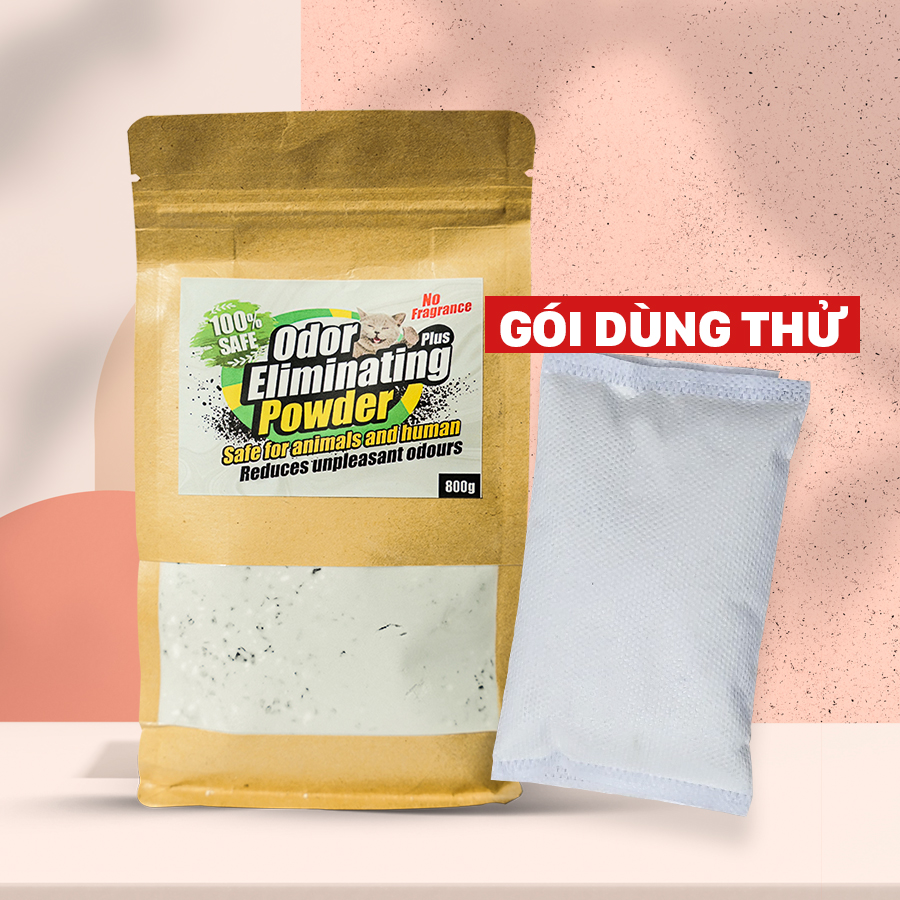 [DÙNG THỬ] Khử mùi phân mèo, khử mùi cát mèo MELA PLUS 100gram