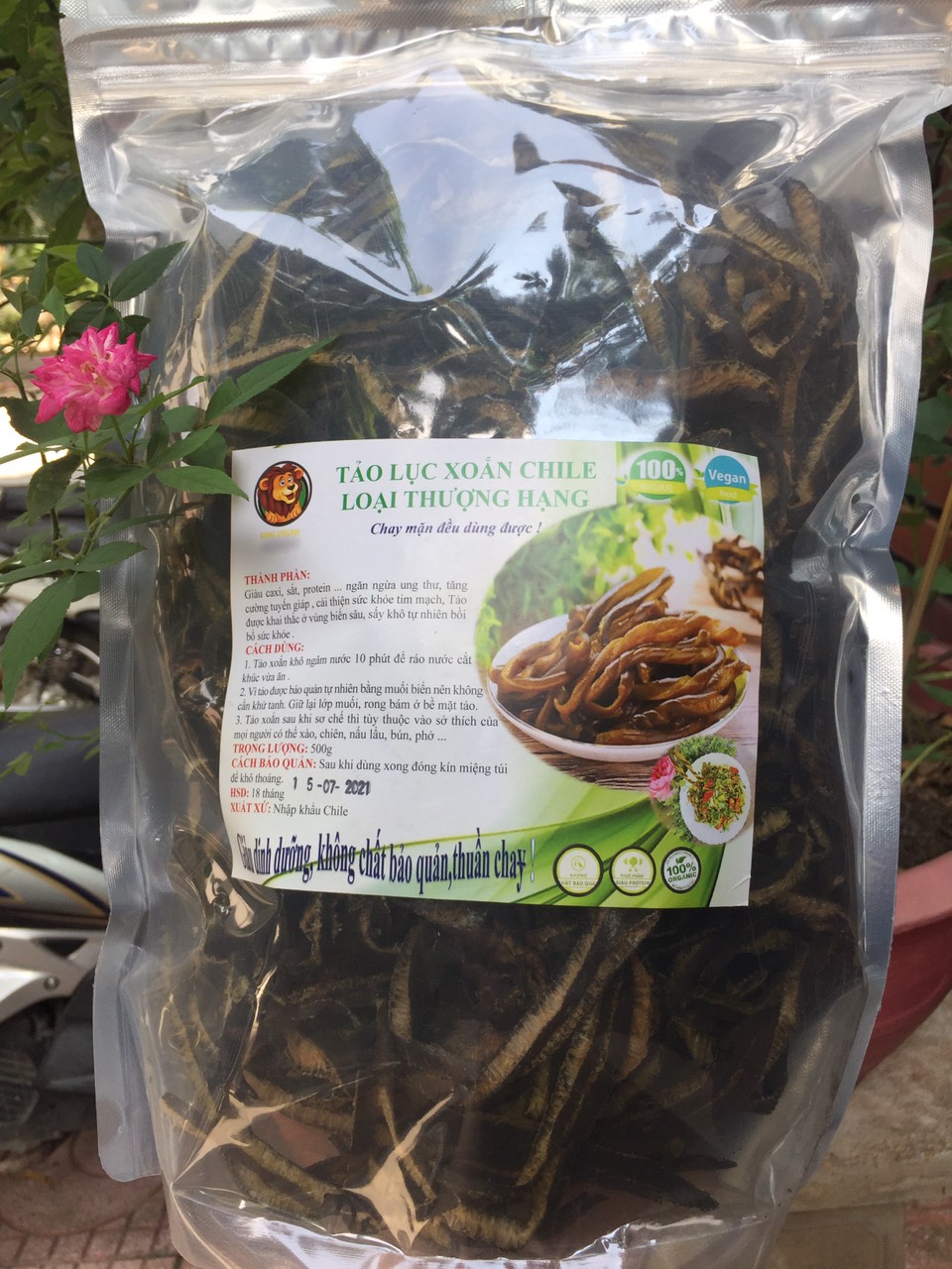 500 GRAM TẢO XOẮN CHI LÊ (TẢO LOẠI 1 DÀI KHÔNG VỤN) TẢO BIỂN ĐẠI DƯƠNG NGON THƯỢNG HẠNG
