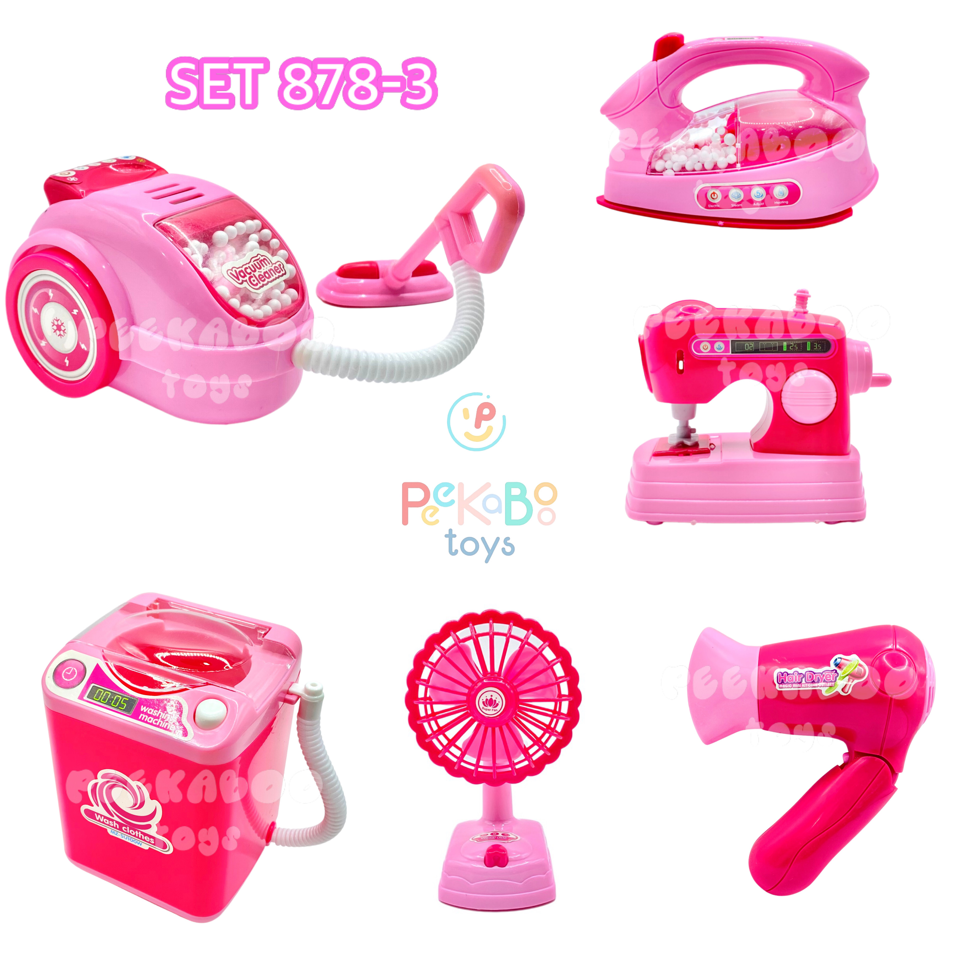 Bộ đồ chơi nấu ăn 6 món dụng cụ nhà bếp hoạt động được đồ chơi trẻ em peekaboo toys