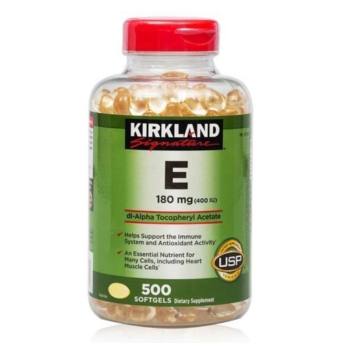 Viên uống vitamin e 400iu kirkland 500 viên